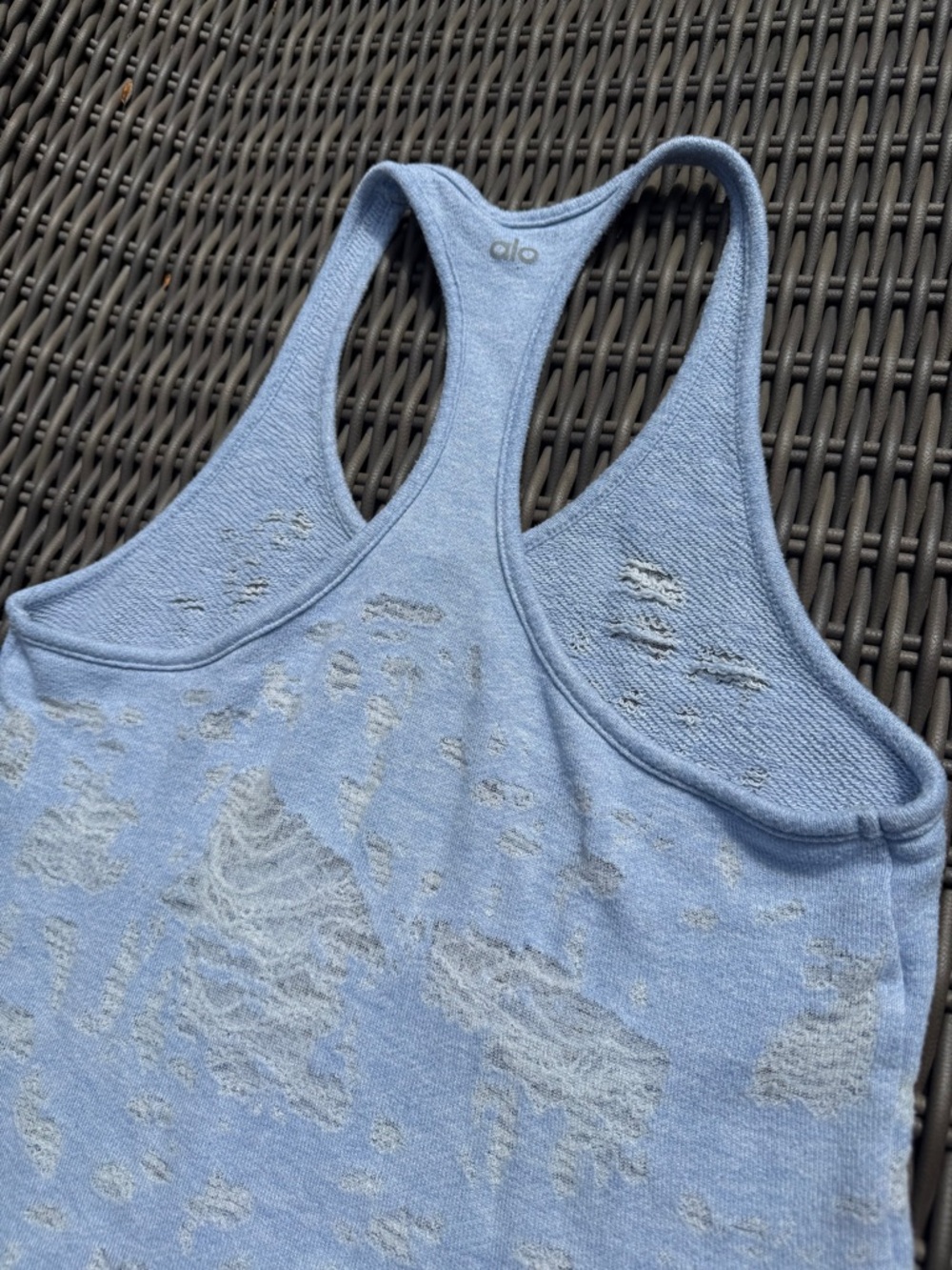 Alo Distressed Racerback Tank Top - Picture 15 of 16